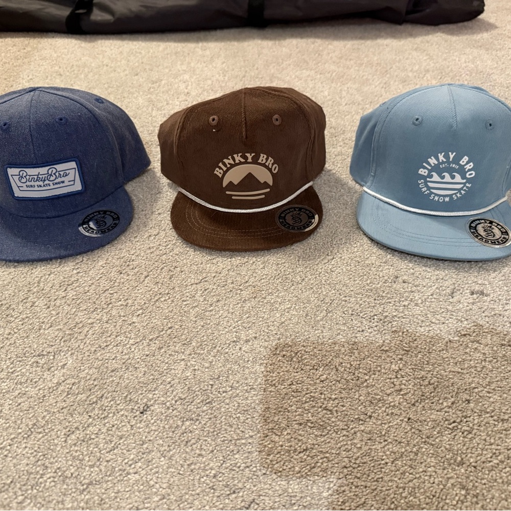 Binky Bro Kids Snapback Hat - Blue, Brown